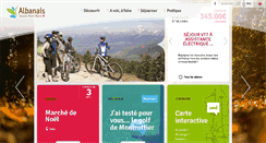 Desktop Screenshot of albanais-tourisme.com