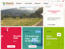 Tablet Screenshot of albanais-tourisme.com